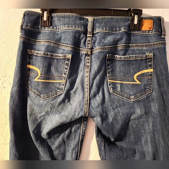 Vintage Y2K American Eagle Low Rise Artist Flare Jeans - Women's Size 8 Long - Picture 4 of 8